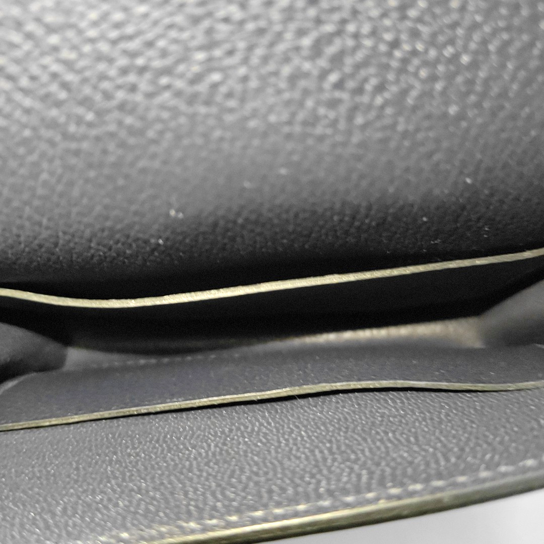 HERMÈS Roulis Slim Midnight Blue Evercolor Calfskin Piggy Wallet with Silver Hardware and Z Stamp-(SKU)-928394634