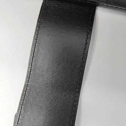 LOUIS VUITTON PETITE MALLE Black EPI Calfskin Water Ripple Pattern Crossbody Shoulder Bag Gold Hardware Removable Shoulder Strap-(SKU)-968078089