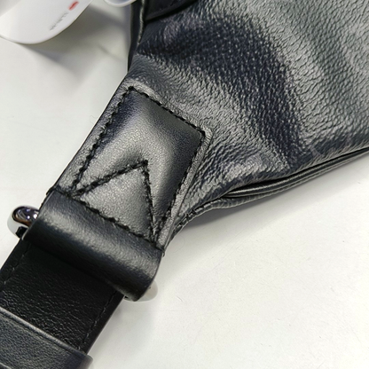 LOUIS VUITTON DISCOVERY Gray Coated Canvas Monogram Fanny Pack Crossbody Bag Chest Bag/Belt Bag Silver Hardware-(SKU)-956938229