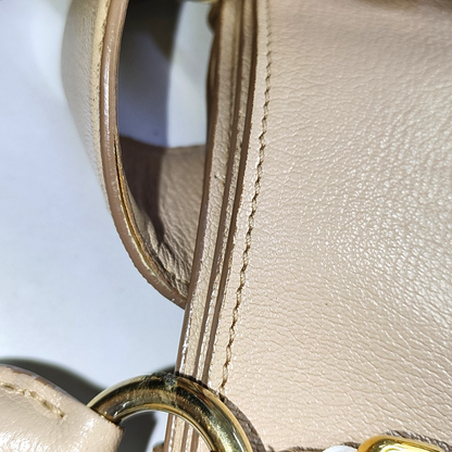 Miu Miu Tote bag Nude Pink Leather Single Shoulder Bag Tote Bag Golden hardware Removable shoulder strap-(SKU)-951760911