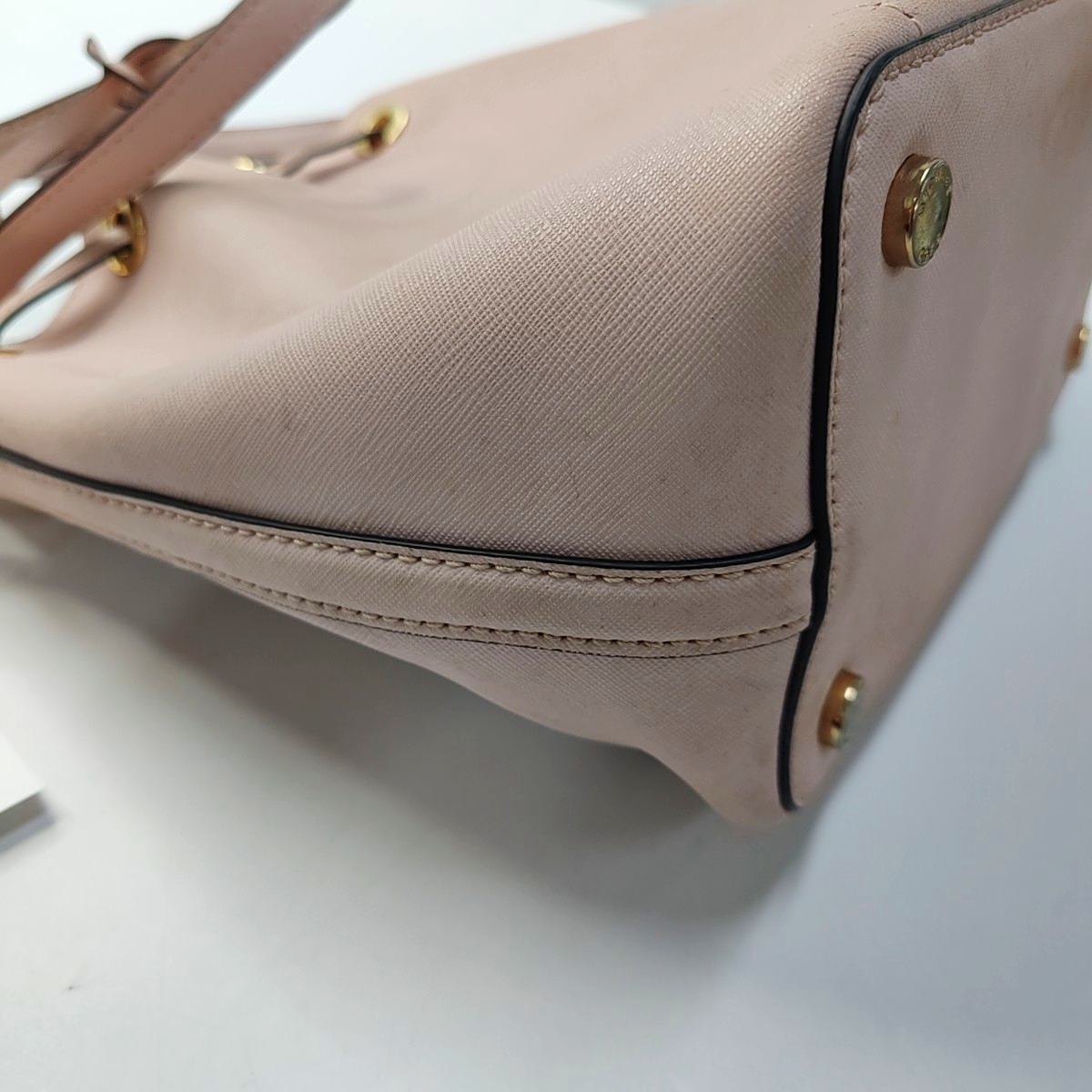 MICHAEL KORS Bucket bag Khaki cowhide embossed single shoulder bag handbag crossbody bag Golden hardware-(SKU)-944251634