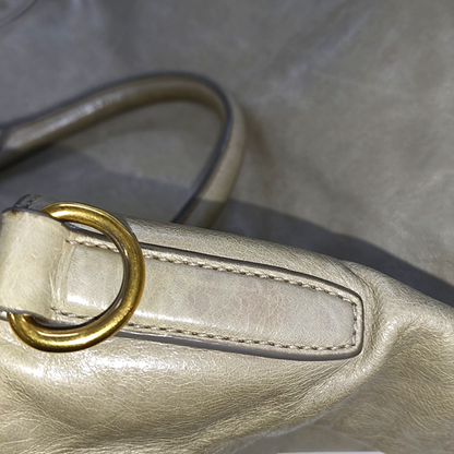 PRADA Green Cowhide Handbag Shoulder Bag Golden hardware-(SKU)-13786138
