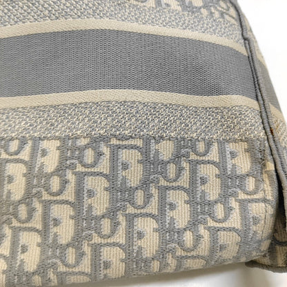 DIOR Diorcamp Grey Canvas Monogram Crossbody Bag Single Shoulder Bag Silver Hardware-(SKU)-968970335