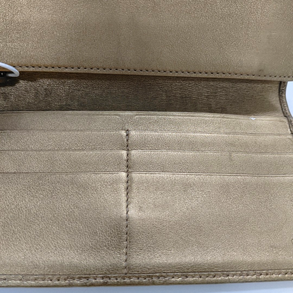 GUCCI Signature金色牛皮老花,压纹钱包-(SKU)-13768073