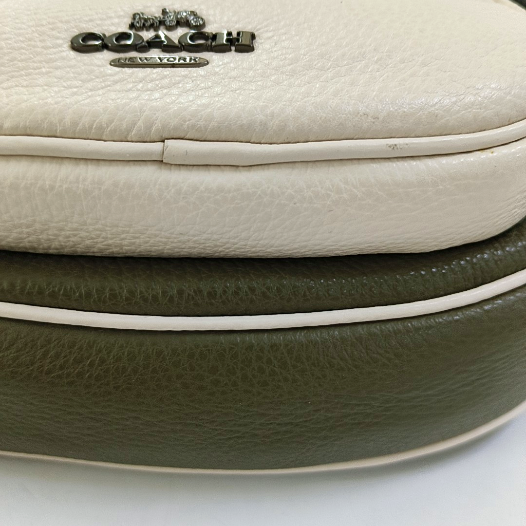 COACH Green Leather Fanny Pack Black hardware-(SKU)-951332811
