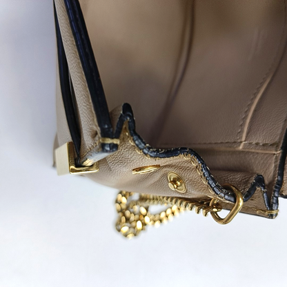 Chloé Elle Brown Leather Crossbody Single Shoulder Bag Golden hardware-(SKU)-957308916