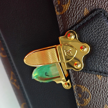 LOUIS VUITTON VICTOIRE Brown Coated Canvas Monogram Handbag Shoulder Bag Crossbody Bag Golden Hardware-(SKU)-955618708