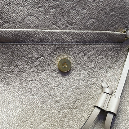 LOUIS VUITTON MONTSOURIS Grey Leather Monogram Embossed Backpack Tote Bag Golden Hardware-(SKU)-969217937