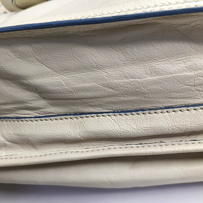 Chloé Tote bag White Leather Handbag Golden hardware-(SKU)-954394334