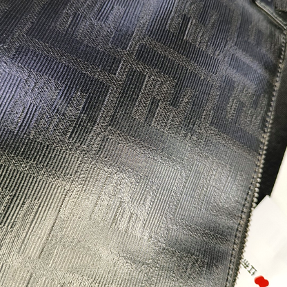 FENDI Black cowhide embossed shoulder bag crossbody bag Silver Hardware-(SKU)-944722741