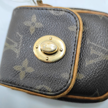 LOUIS VUITTON TULUM Brown Coated Canvas Monogrammed Change Purse Golden hardware-(SKU)-947601683