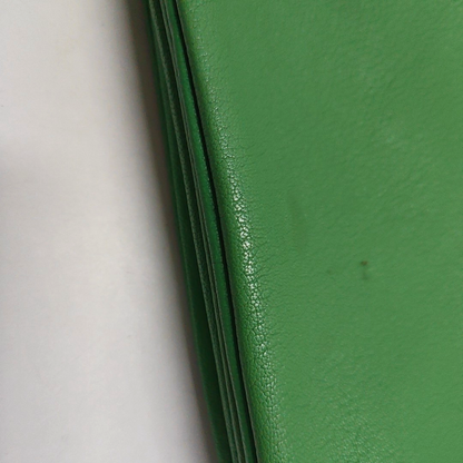 CELINE TRIO Small size Green Sheepskin Shoulder Bag Golden hardware-(SKU)-947272466