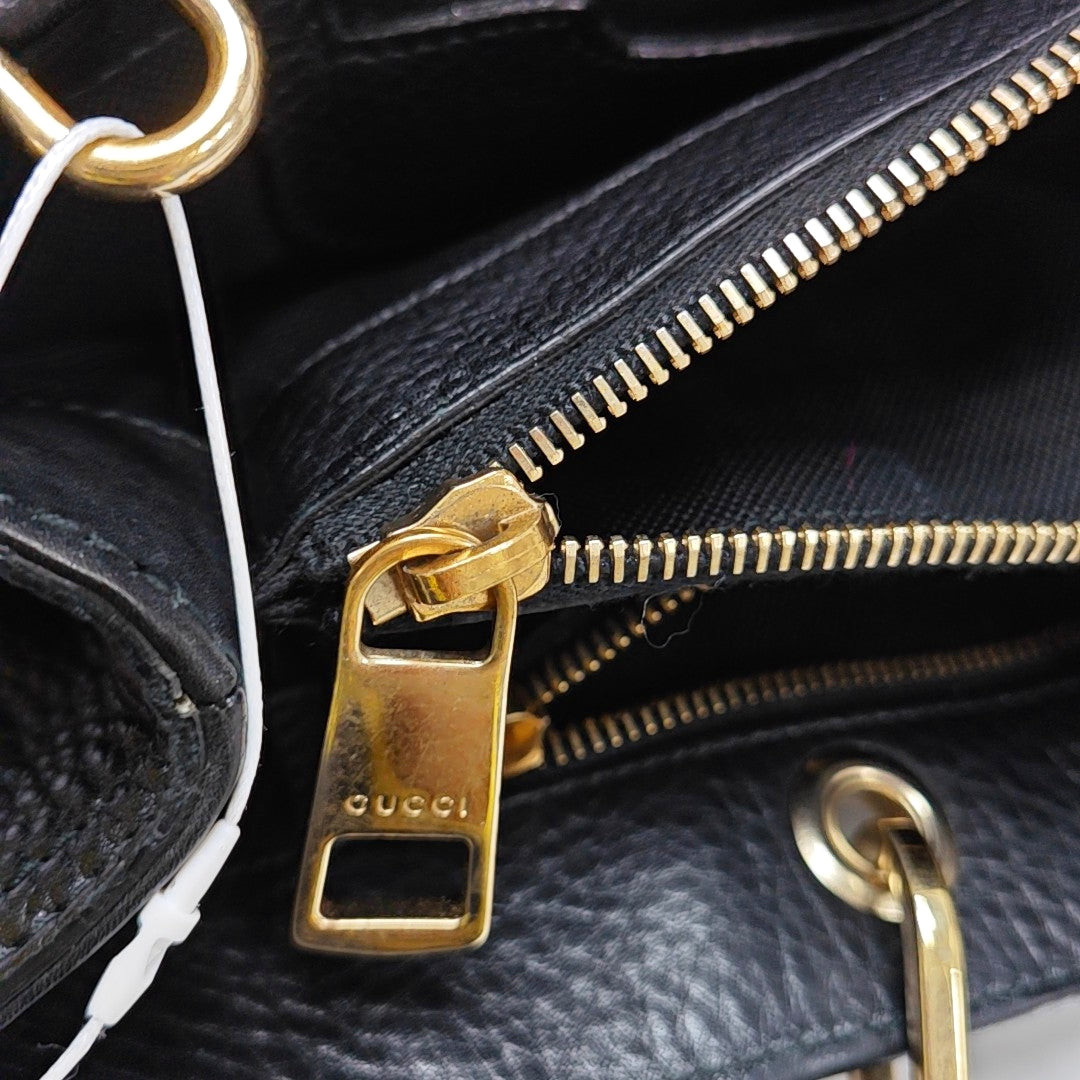 GUCCI Bamboo 1947 Black Cowhide Bamboo Bag - Handbag, Shoulder Bag, Crossbody Bag Golden Hardware-(SKU)-972998031