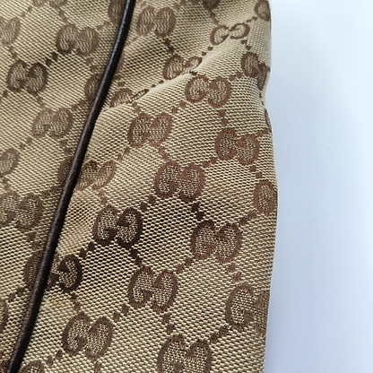 GUCCI Khaki Canvas Monogram Jacquard Crossbody Shoulder Bag Silver Hardware-(SKU)-959372899