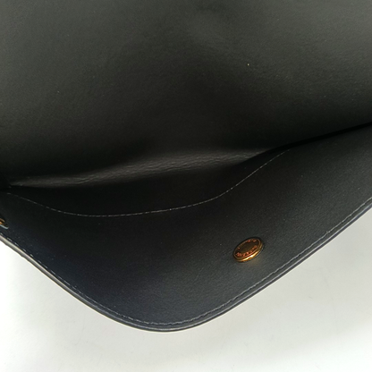 BURBERRY Black Cowhide Clutch Golden hardware-(SKU)-960317671