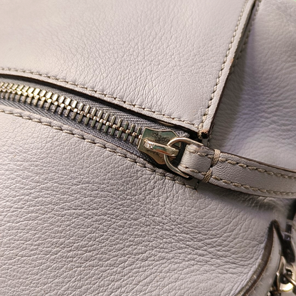 FENDI Blue Cowhide Backpack Silver Hardware-(SKU)-956994945