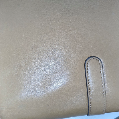 CELINE Brown Leather Single Shoulder Bag Crossbody Bag Silver Hardware-(SKU)-14353451