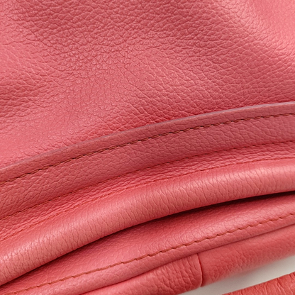 Chloé Paraty Medium size Orange-pink cowhide shoulder bag/crossbody bag/handbag Golden hardware Removable shoulder strap-(SKU)-951656466