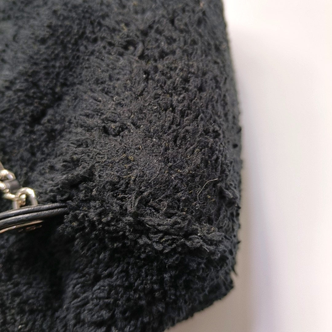 CHANEL CC POCKET Mini Black Fabric Backpack with Silver Hardware, 27 Clasps-(SKU)-968651019