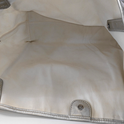 BURBERRY Tote bag Silver Special Material Printed Tote Bag Silver Hardware Sub-bag-(SKU)-957140002
