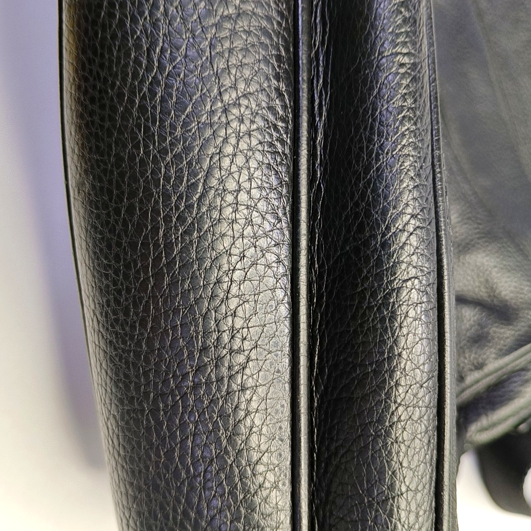 PRADA Easy Black cowhide cross-grain shoulder bag/crossbody bag Silver Hardware-(SKU)-950024216