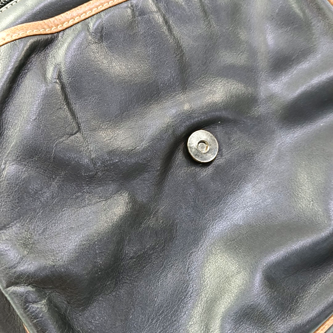 LOEWE Black Leather Embossed Single Shoulder Bag Ruthenium color hardware-(SKU)-959373391