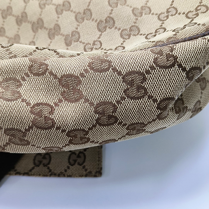 GUCCI Khaki Canvas Monogram Jacquard Crossbody Shoulder Bag Silver Hardware-(SKU)-959372899