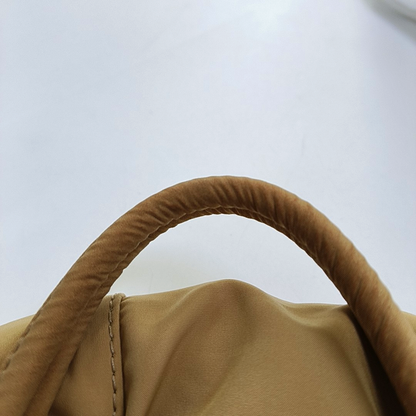 BOTTEGA VENETA Tote bag Khaki Nylon Quilted Handbag Golden hardware-(SKU)-954647778