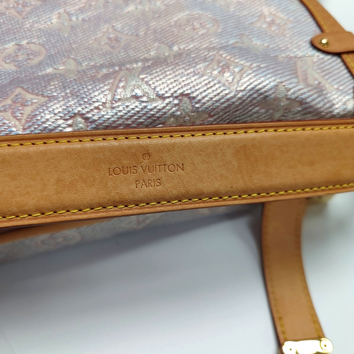 LOUIS VUITTON SOFT TRUNK Pink Special Material Monogram Embossed Shoulder Bag with Detachable Strap, Gold Hardware-(SKU)-971223184