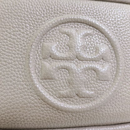 TORY BURCH Perry Grey Leather Embossed Crossbody Bag Single Shoulder Bag Golden hardware Removable shoulder strap-(SKU)-951355825
