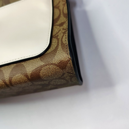 COACH Multicolor Coated Canvas La Vieille Russie Single Shoulder Bag Crossbody Bag Golden hardware-(SKU)-937763825