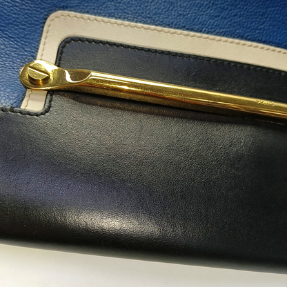 Chloé Clare Blue Cow Leather Crossbody Shoulder Bag with Shoulder Strap Golden hardware Removable shoulder strap-(SKU)-956245121