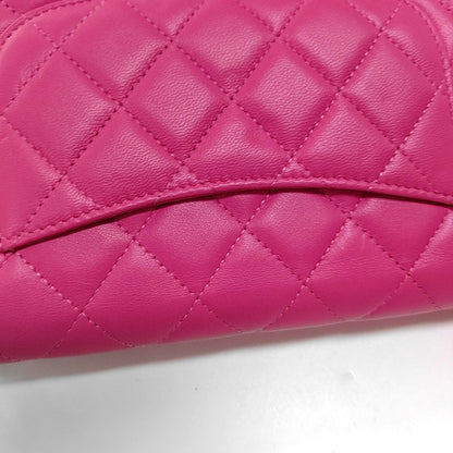 CHANEL WOC Pink Lamb Skin Quilted Single Shoulder Bag Crossbody Bag Golden Hardware-(SKU)-966775243