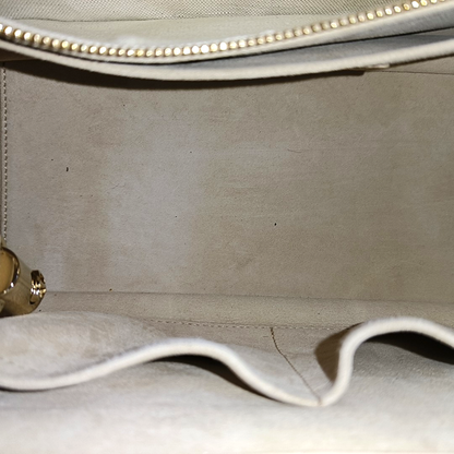 DIOR Lady Dior Small Beige Calfskin Cannage Embossed Shoulder Bag Tote Bag Crossbody Bag Golden Hardware Removable Strap-(SKU)-958701204