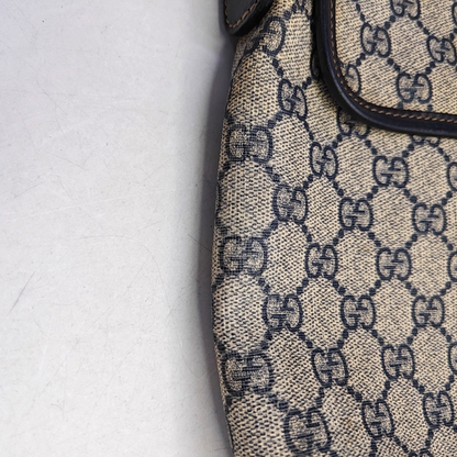 GUCCI Khaki Coated Canvas Old Flower Single Shoulder Bag Crossbody Bag Golden hardware-(SKU)-956510799