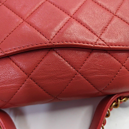 CHANEL CHAIN INFINITY TOP HANDLE Pink Lamb Skin Quilted Single Shoulder Bag Tote Bag Crossbody Bag Golden Hardware 28 Closure-(SKU)-948138868