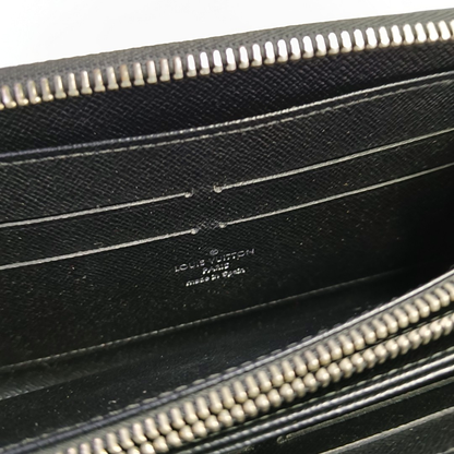 LOUIS VUITTON BlackEPI牛皮水波纹钱包 Silver Hardware-(SKU)-957987232