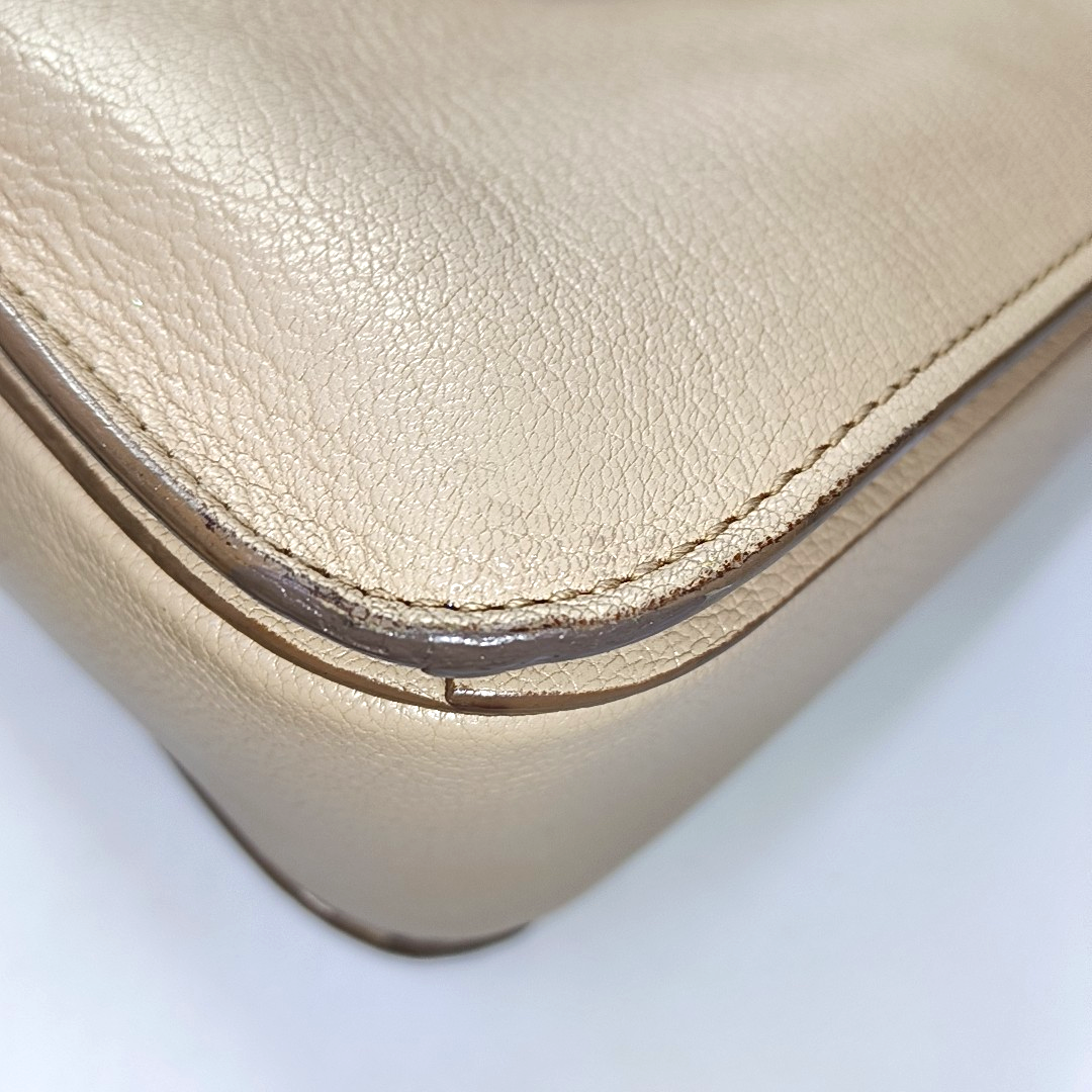 Miu Miu Tote bag Nude Pink Leather Single Shoulder Bag Tote Bag Golden hardware Removable shoulder strap-(SKU)-951760911