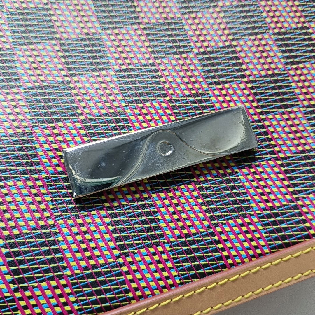 LOUIS VUITTON DAUPHINE Medium Red Calfskin Monogram Checkerboard Dauphine Single Shoulder Bag Sling Bag Silver Hardware 2 Removable Straps-(SKU)-967790529