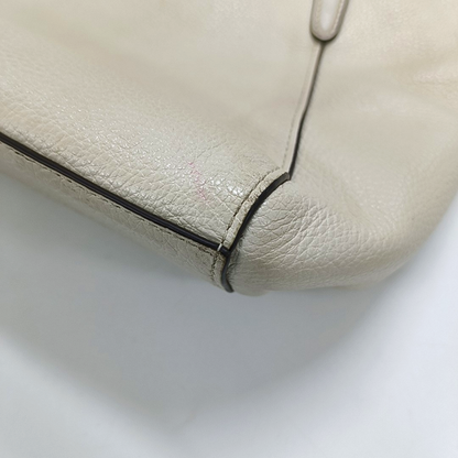 COACH KELSEY White Cowhide Single Shoulder Bag Crossbody Handbag Golden hardware Removable shoulder strap-(SKU)-14505078