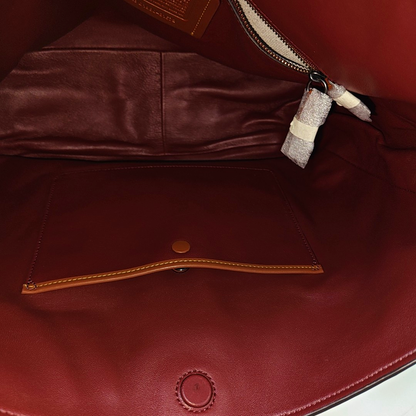 COACH Khaki cowhide single shoulder bag Black hardware-(SKU)-940524452