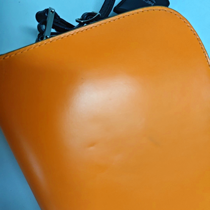MCM PATRICIA Color-block leather laurel buckle shoulder bag/crossbody bag Silver Hardware-(SKU)-941172431