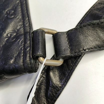 GUCCI GG Imprime Black Cowhide Monogrammed Quilted Crossbody Shoulder Bag Golden hardware-(SKU)-960401347