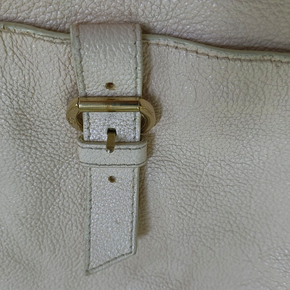 DIOR Tote bag White cowhide waffle pattern quilted single shoulder bag Golden hardware-(SKU)-957417098