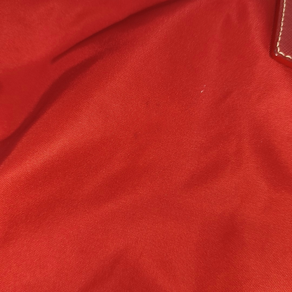 PRADA Tote bag Red Nylon Logo Single Shoulder Bag Crossbody Bag Handbag Golden hardware-(SKU)-13628648