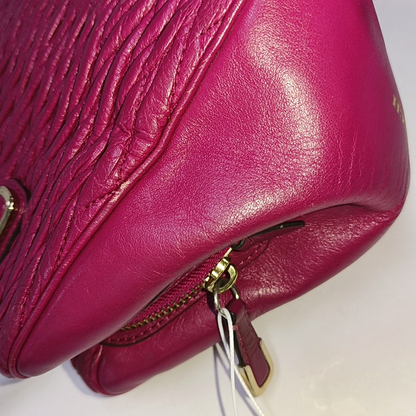 COACH MADISON Fuchsia Leather Single Shoulder Handbag Crossbody Golden hardware-(SKU)-941851369