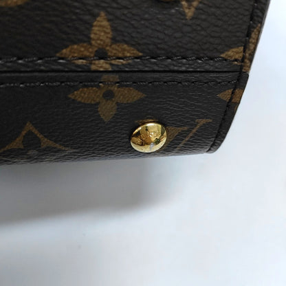 LOUIS VUITTON CLUNY Small Brown Monogram Canvas Shoulder Bag with Shoulder Strap, Gold Hardware, Detachable Strap-(SKU)-967532132