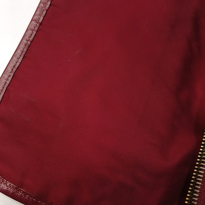 PRADA Vela Messenger Bag Red Nylon Cross Grain Single Shoulder Crossbody Golden hardware Removable shoulder strap-(SKU)-957669142