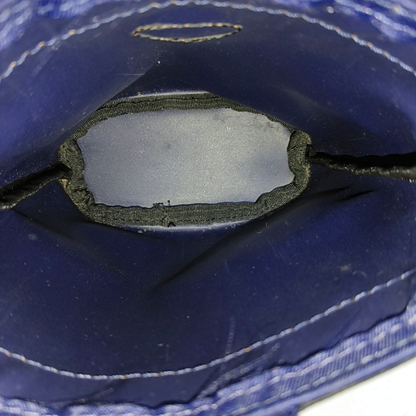 BURBERRY Bucket bag mini Dark Blue Fabric Warhorse Plaid Handbag-(SKU)-959077881