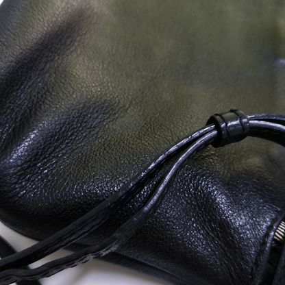 BURBERRY Black Leather Crossbody Bag Single Shoulder Bag Golden hardware Removable shoulder strap-(SKU)-947151988